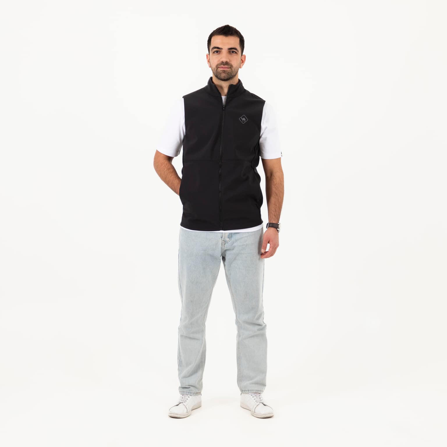 Jobedu Outline Black | Unisex Premium Windwall Vest