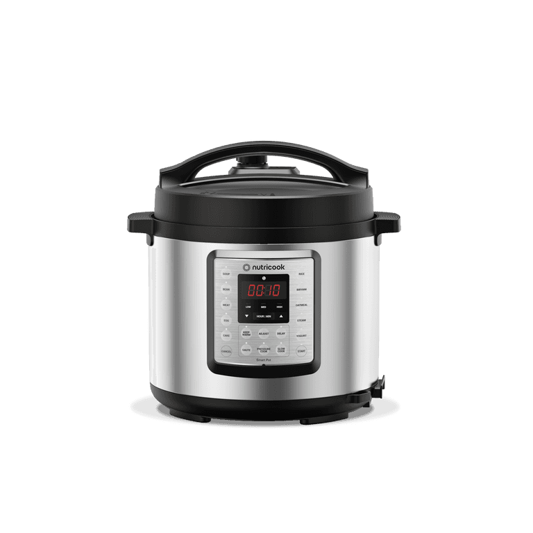 Nutricook Smart Pot Eko 9-in-1 Electric Pressure Cooker - 6L, 1000W, Stainless Steel & Black