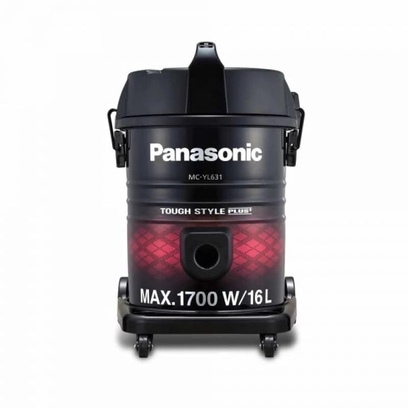 Panasonic Tank Vacuum Cleaner 1700W, 16L Large Dust Capacity with Durable Metal Body - Black (MC-YL631)