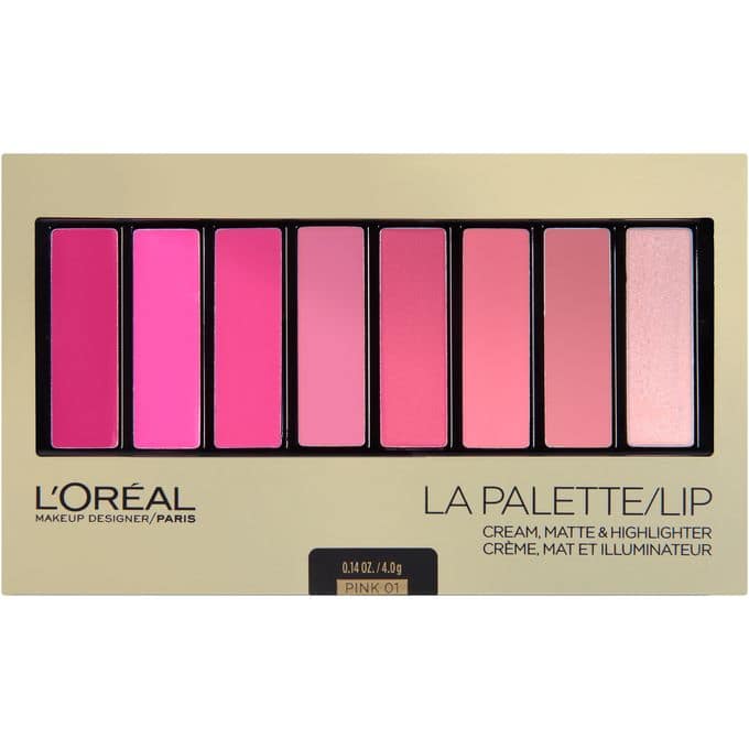 L'Oréal Paris La Palette Lip Pink Shades Collection
