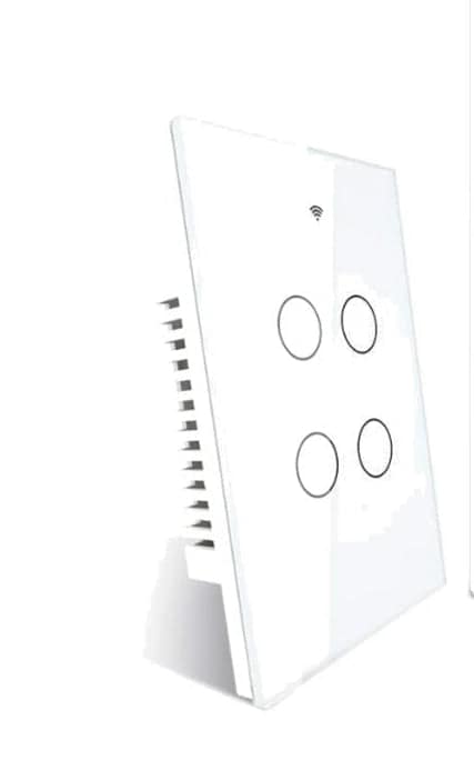 Moes 4-Gang Smart Switch – Zigbee Mesh – EU Type – White