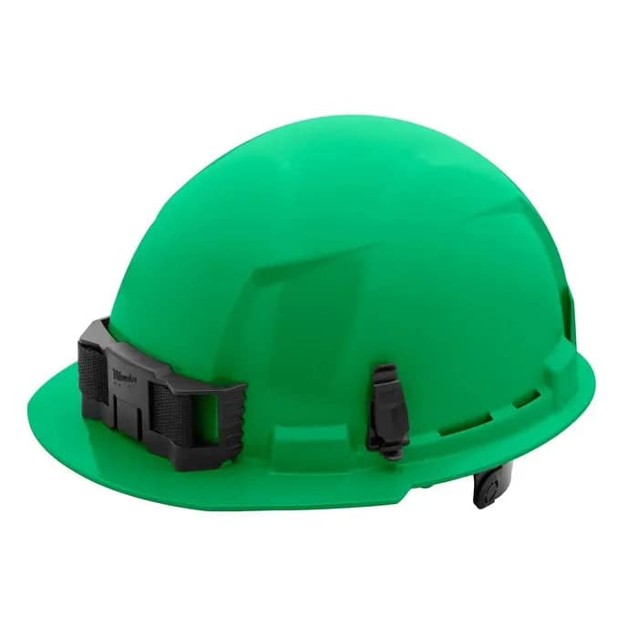 Milwaukee BOLT™ Green Front Brim Vented Hard Hat with 6-Point Ratcheting Suspension