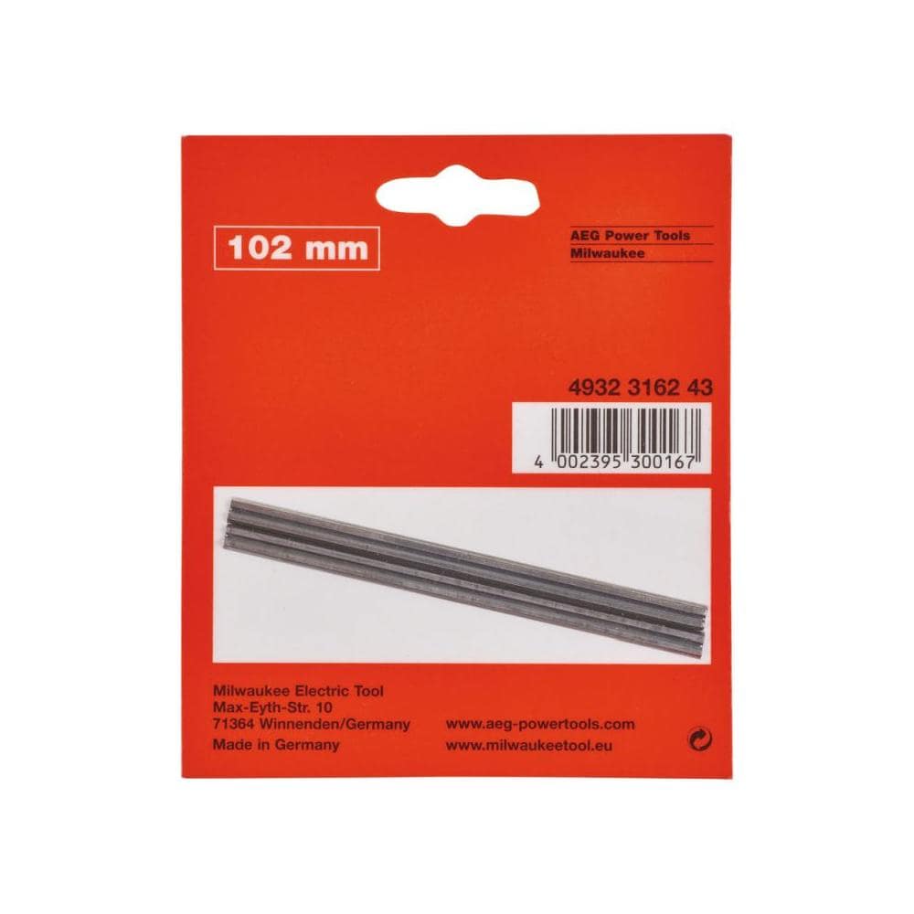Milwaukee 102 mm TCT Reversible Planer Blades - 2 pcs