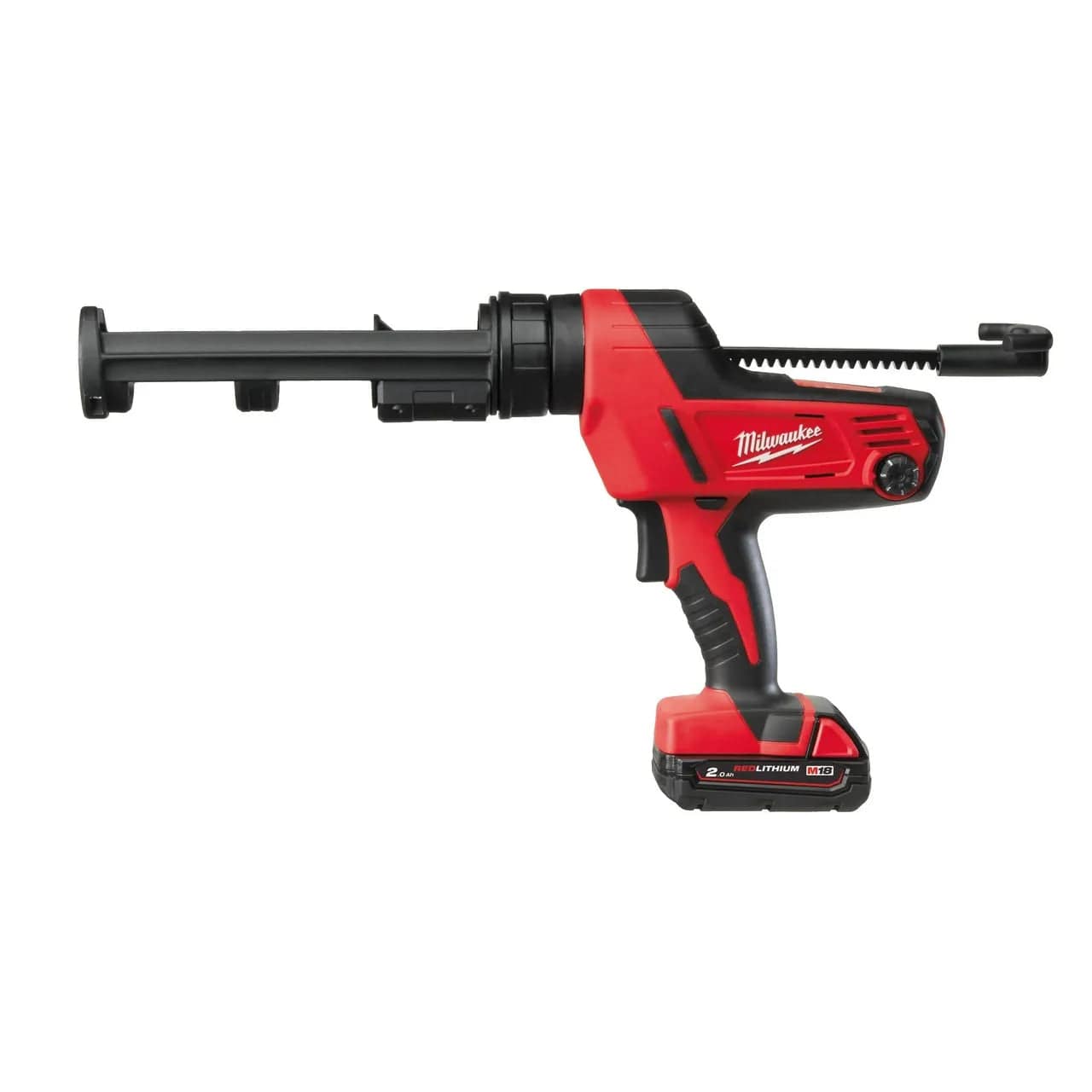 Milwaukee C18PCG/310C-201B 18V Cordless Caulking Gun with 2.0Ah Battery and Charger