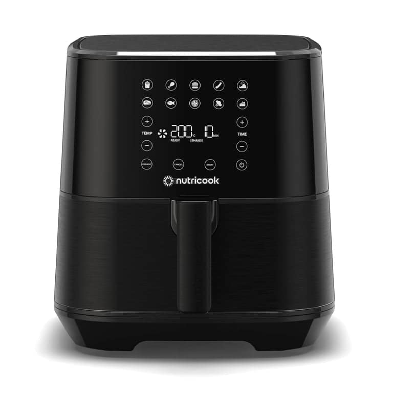 NUTRICOOK Air Fryer 2 | 5.5L Capacity | SmartTemp Technology - Black