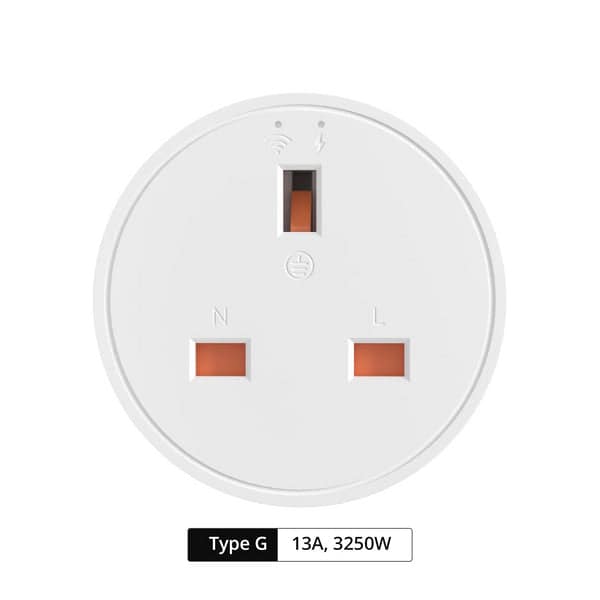 13A Wi-Fi Smart Plug with Power Monitoring (UK - Type G)