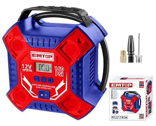EMTOP Auto Air Compressor 160PSI 12V