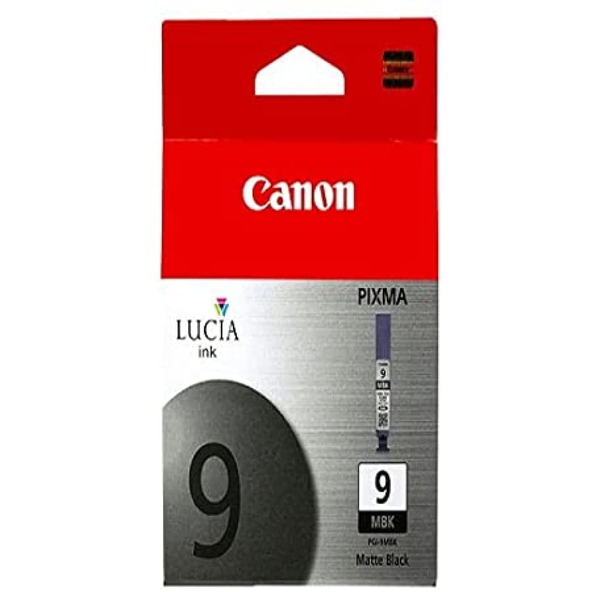 Canon PGI-9MBK Matte Black Ink Cartridge - LUCIA Pigment Ink - Professional Deep Black Tones - Smudge Resistant - Compatible with PIXMA Pro9500, iX7000, MX7600
