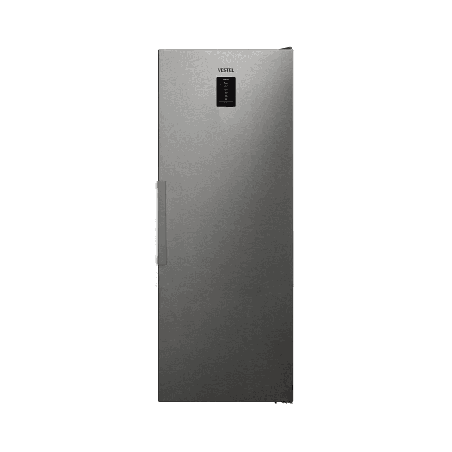 Vestel Upright Freezer 405L - 8 Drawers, Inox Finish, No Frost Technology with Digital Display & Multi Air Flow