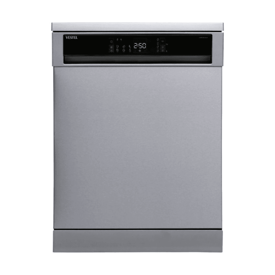 Vestel Dishwasher 6 Programs - DWFA1E6B0X-A - 13 Place Settings, Inox Finish, Energy Efficient & Smart Cleaning System