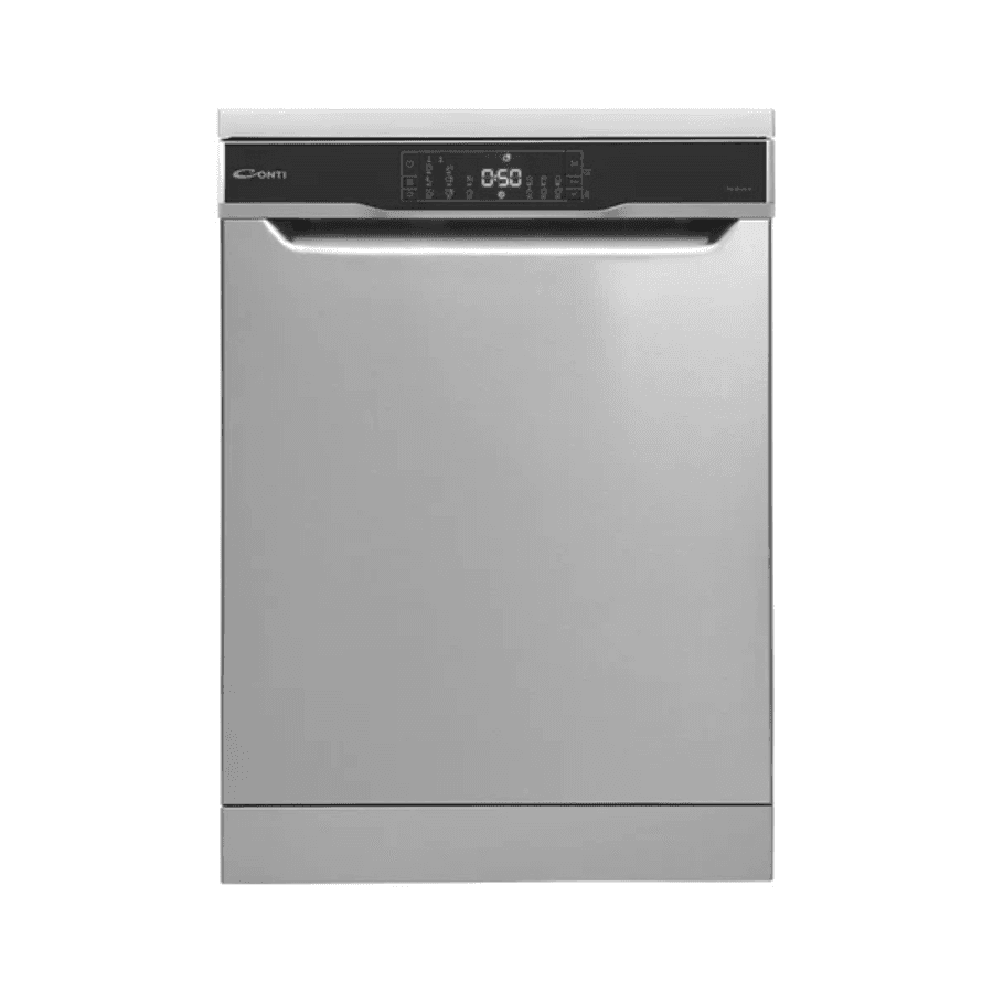 Conti Dishwasher 8 Programs - 3 Sprayer System for Perfect Wash, Large Capacity, Silver Finish with Digital Display