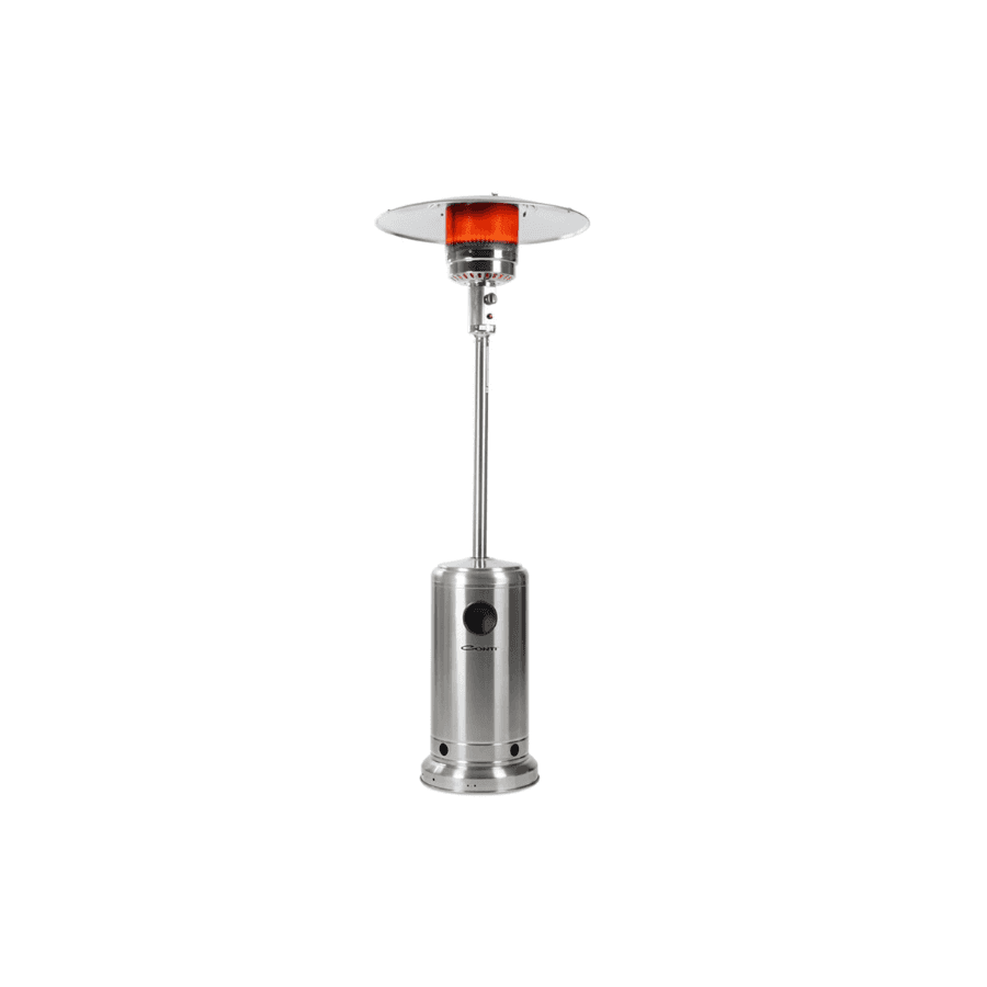 Conti Outdoor Gas Patio Heater 13kW - Stainless Steel Umbrella Design