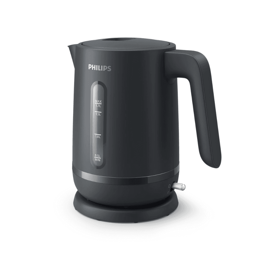 Philips Kettle - 1.7L Capacity, Durable Stainless Steel Build, Fast Boiling, Integrated Safety System, & Cordless Base - Essentials Collection HD9314/90
