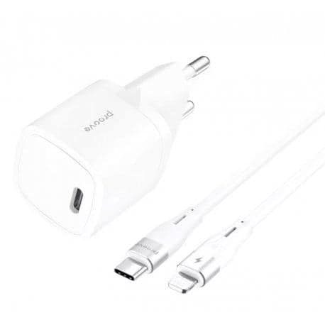 Proove Silicone Power 20W Charger + Type-C to Lightning Cable