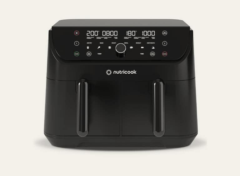 NUTRICOOK Air Fryer Duo | 8.5L Dual Basket | Sync Finish - Black