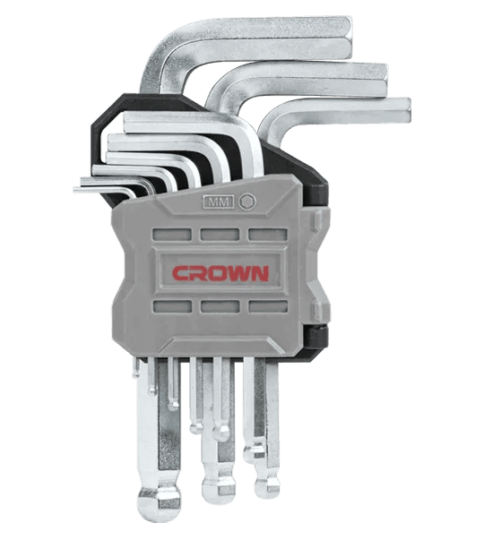 Crown 9-Piece Short Ball Point End Hex Key Set | CPHOK-BMAX09
