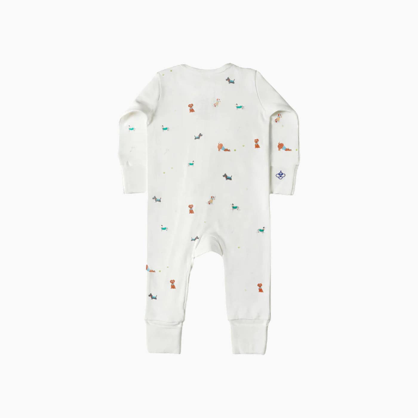 Snugbeenightwear cotton sleepsuit featuring playful dogs