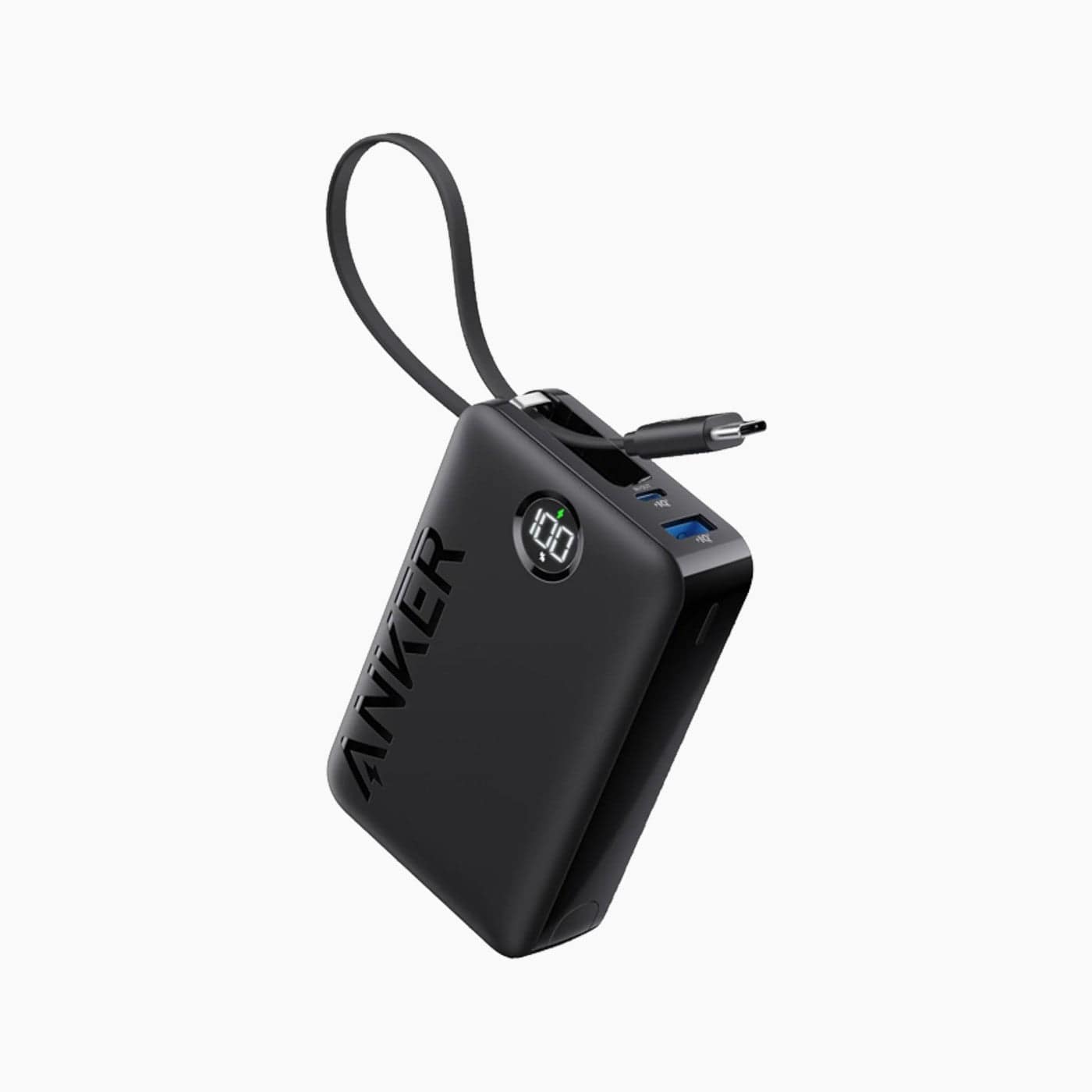 Anker Portable Charger With Built-in USB-C Cable Power Bank (20000mAh)