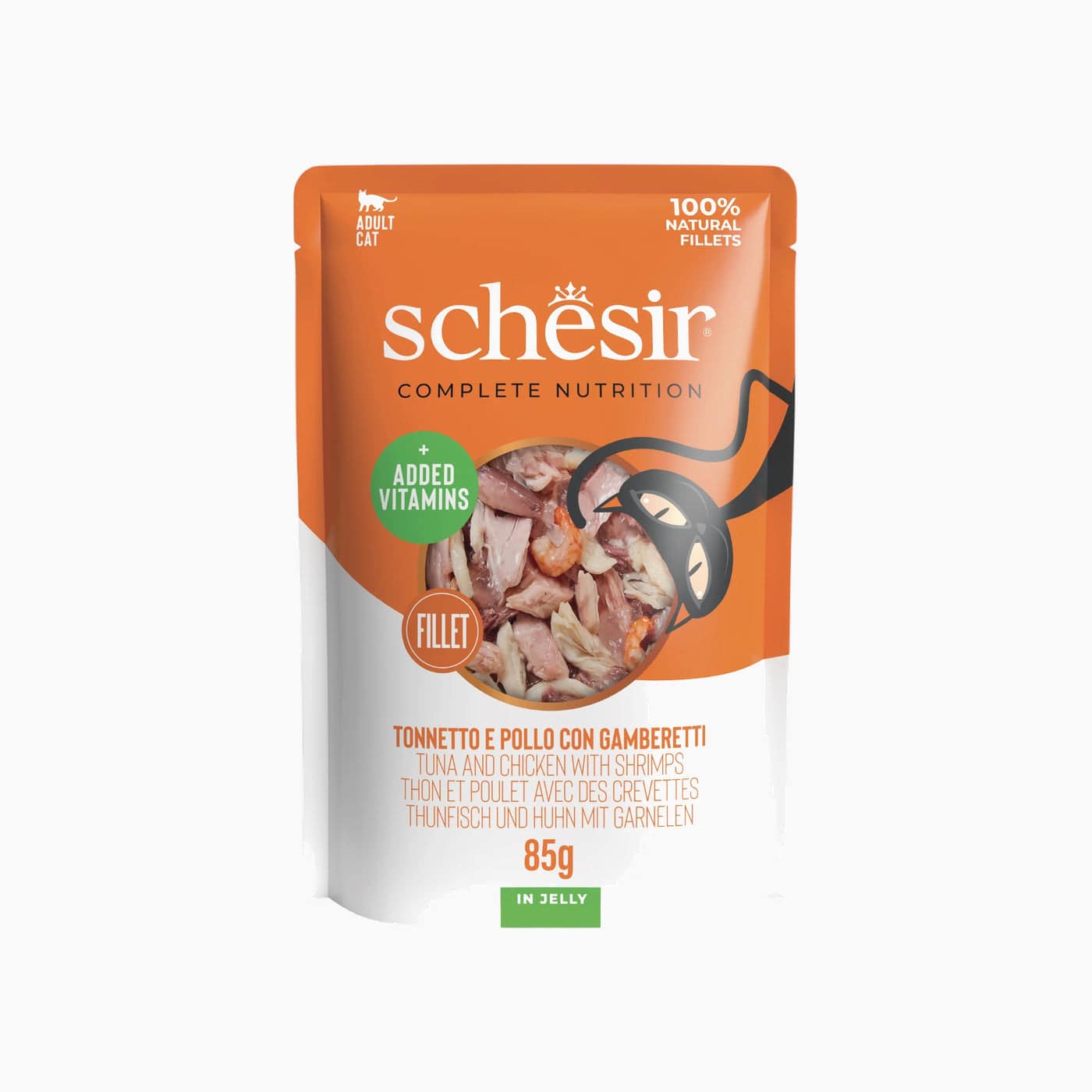 Schesir C&B Wet Cat in Jelly Pouch 12x85 gm