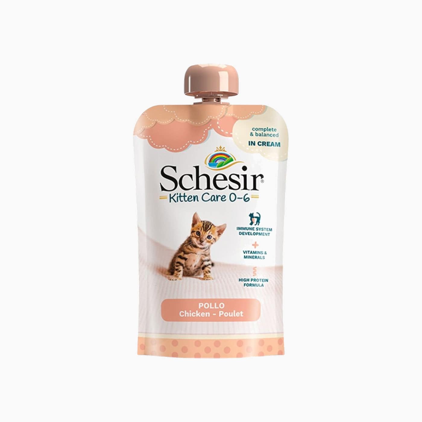 Schesir Kitten Pouch Cream 0-6 20x150 gm