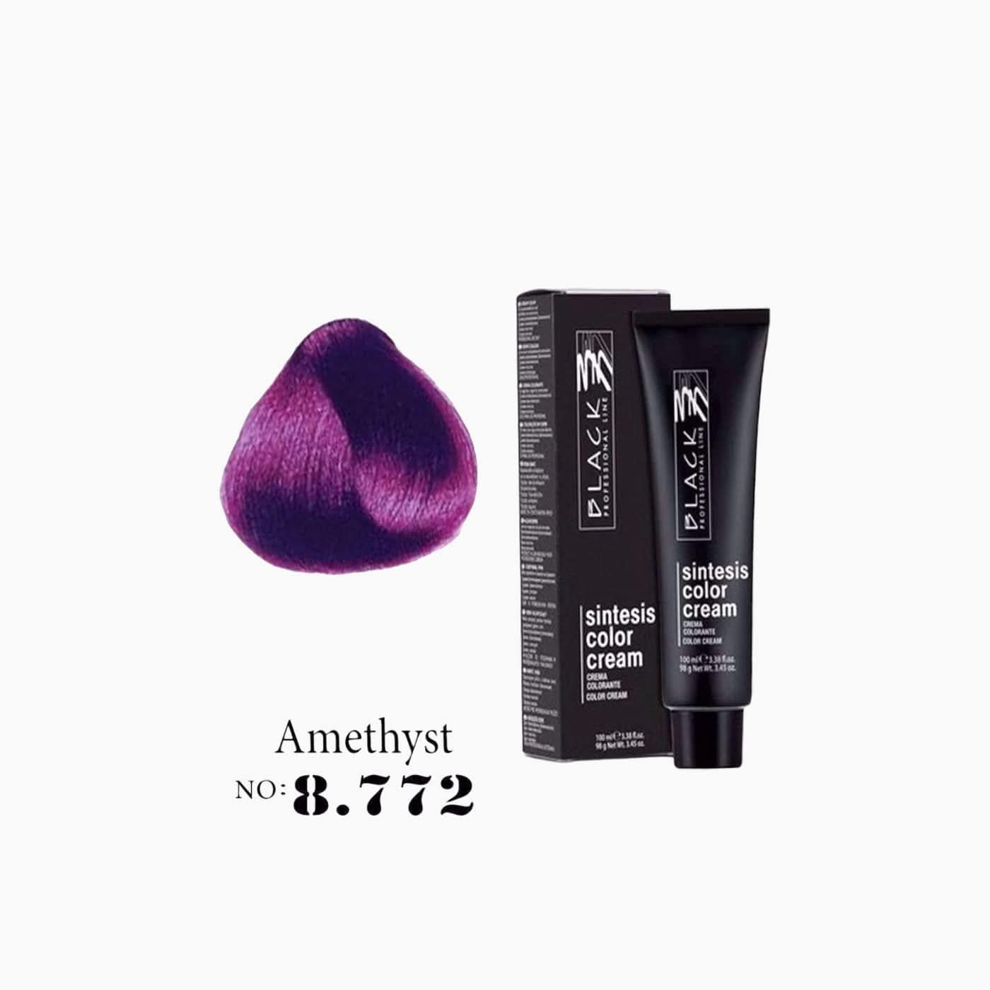 Black Professional Sintesis Color Cream Hair Dye