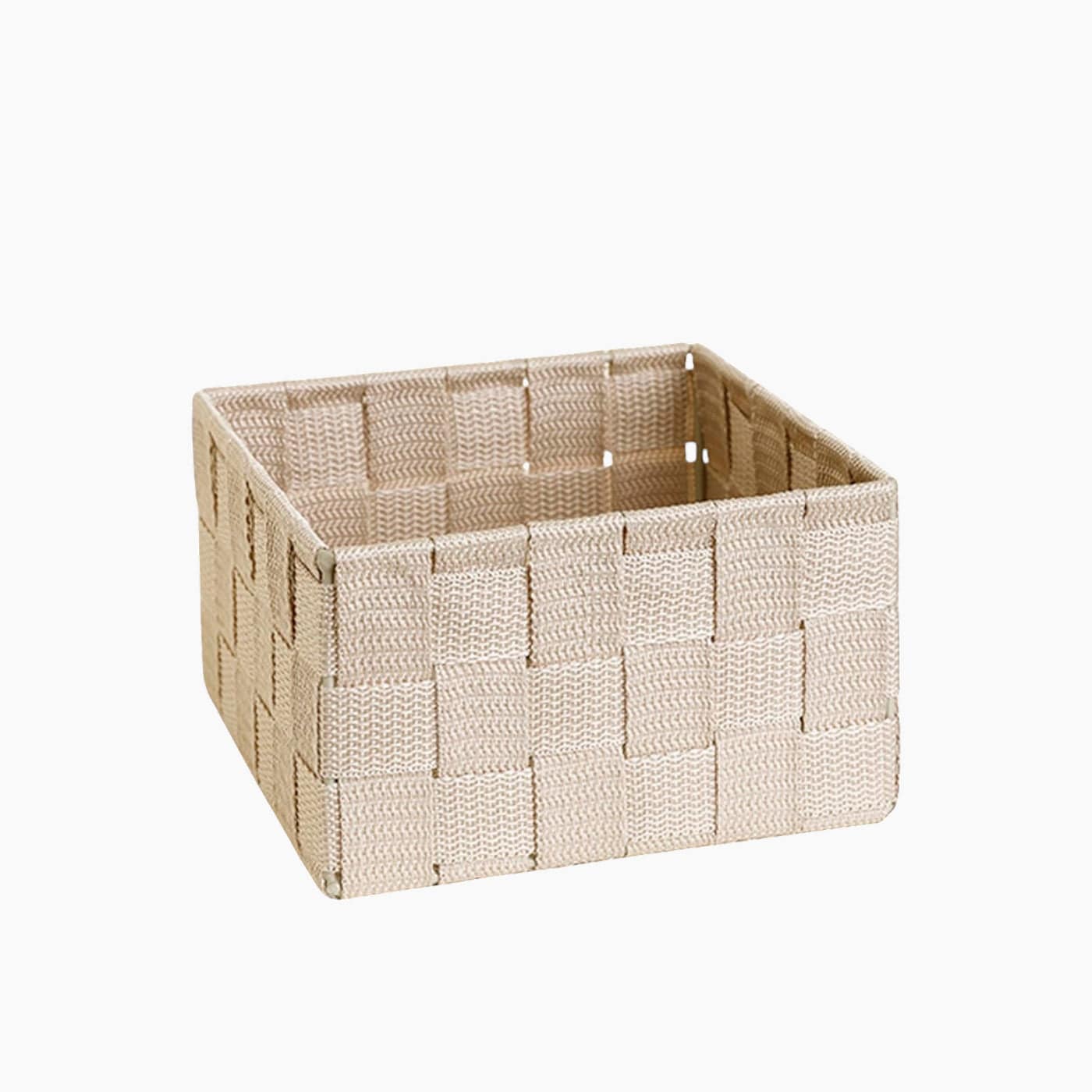 H Living Shine Polypropylene Basket Beige