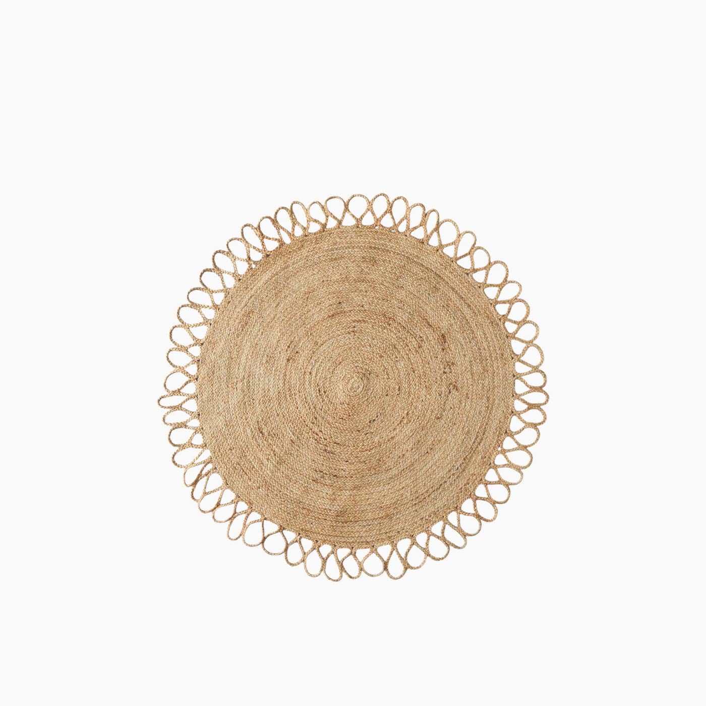H Living Alia Decorative Jute Rug 90x150 cm Natural