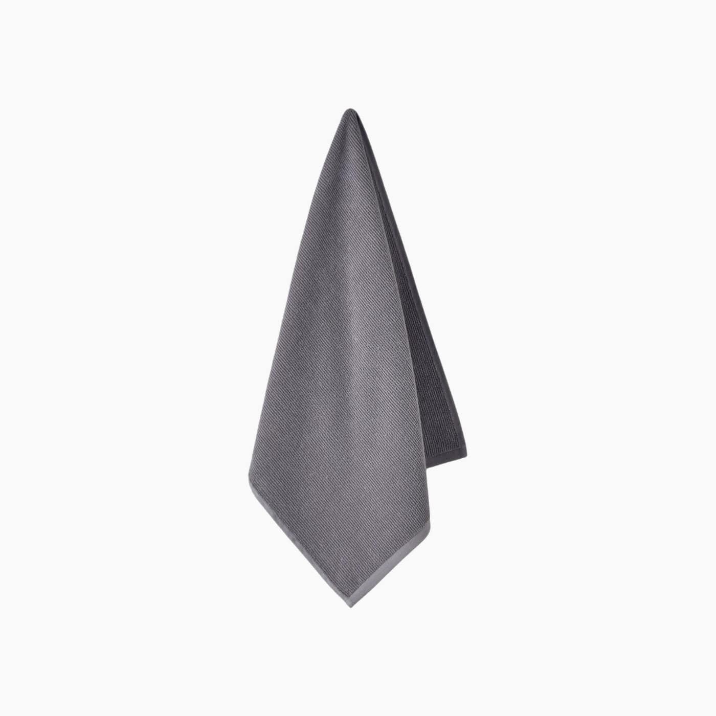 H Living Fluffy Cotton Face Towel 50x80 cm Gray