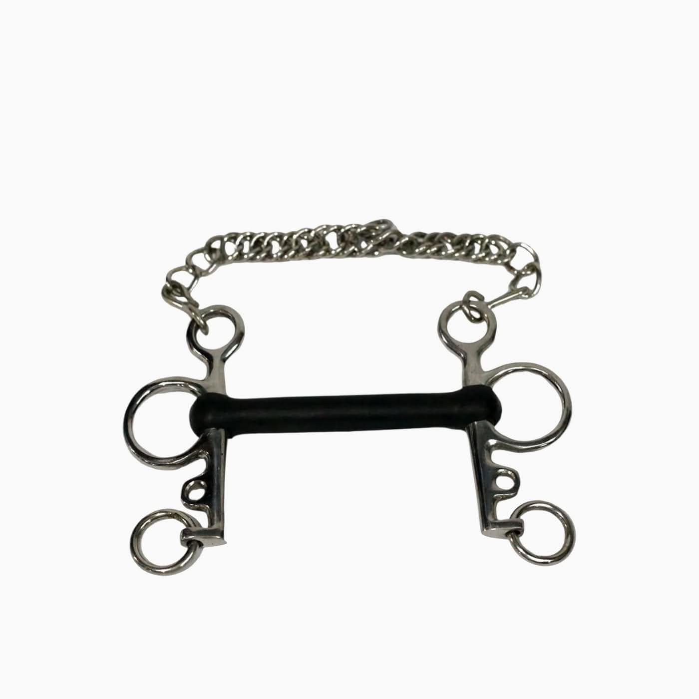 Flat Palate Elastic Pelham Bit