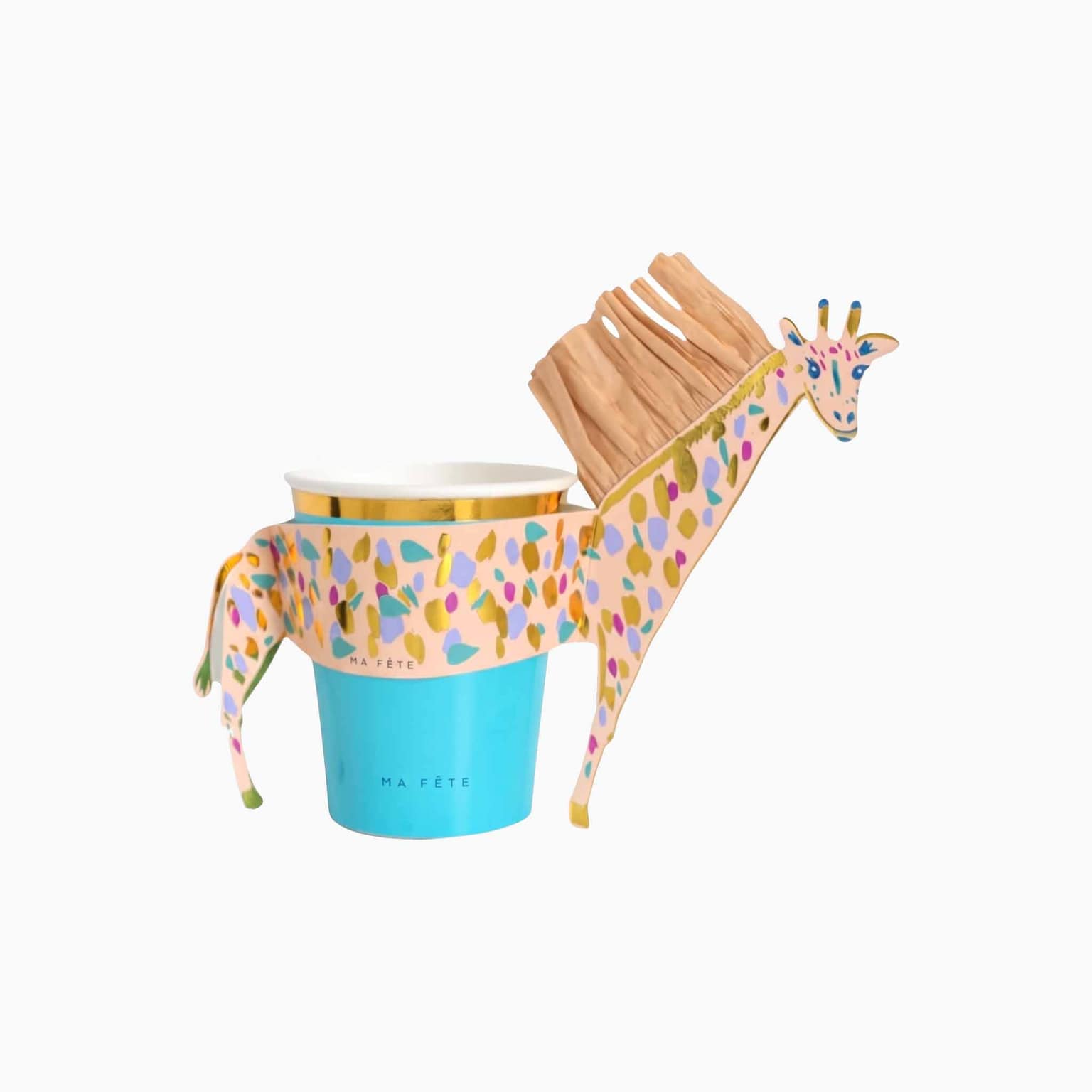 Ma Fete Safari Cups & Sleeves - Set of 8