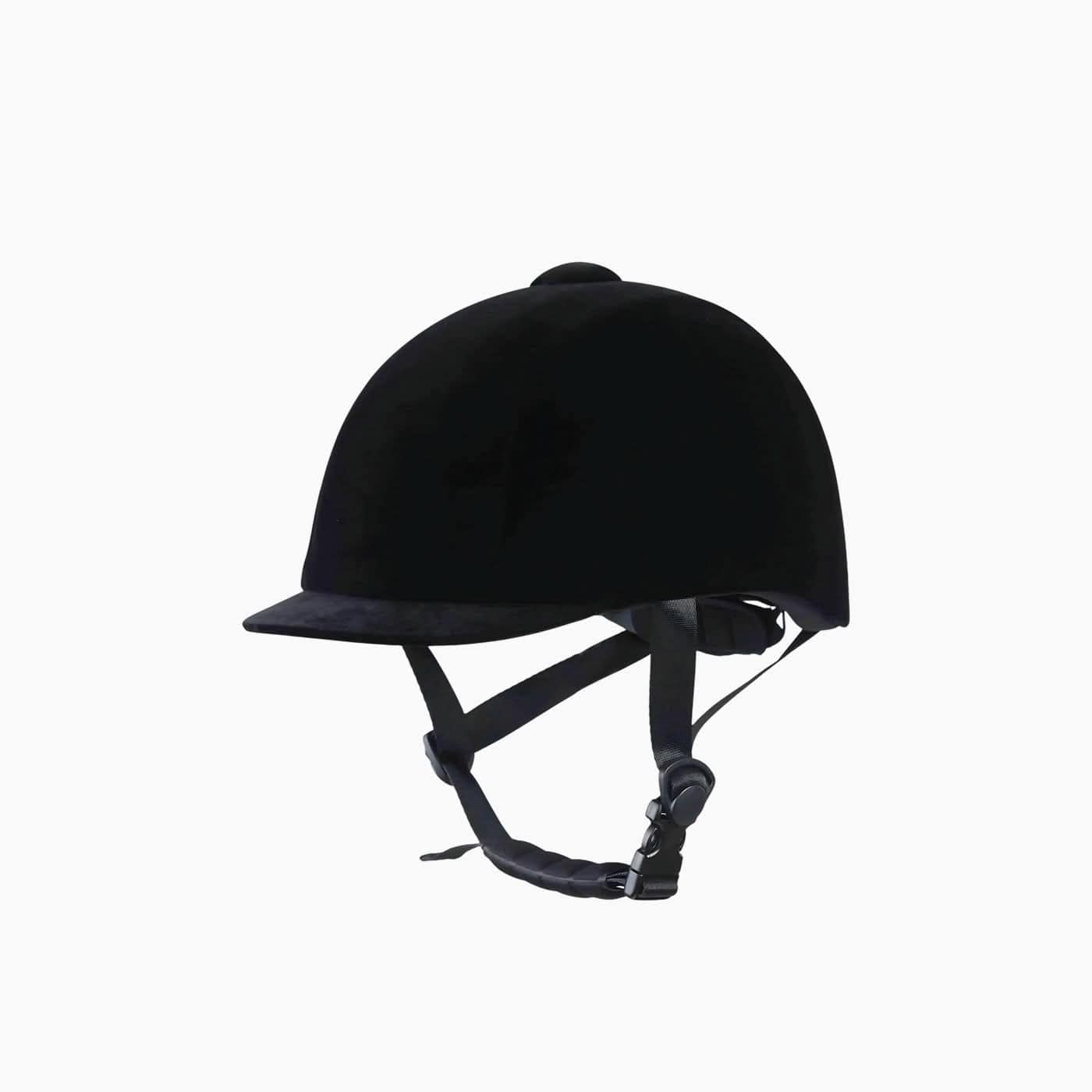 Black Velvet Equestrian Helmet