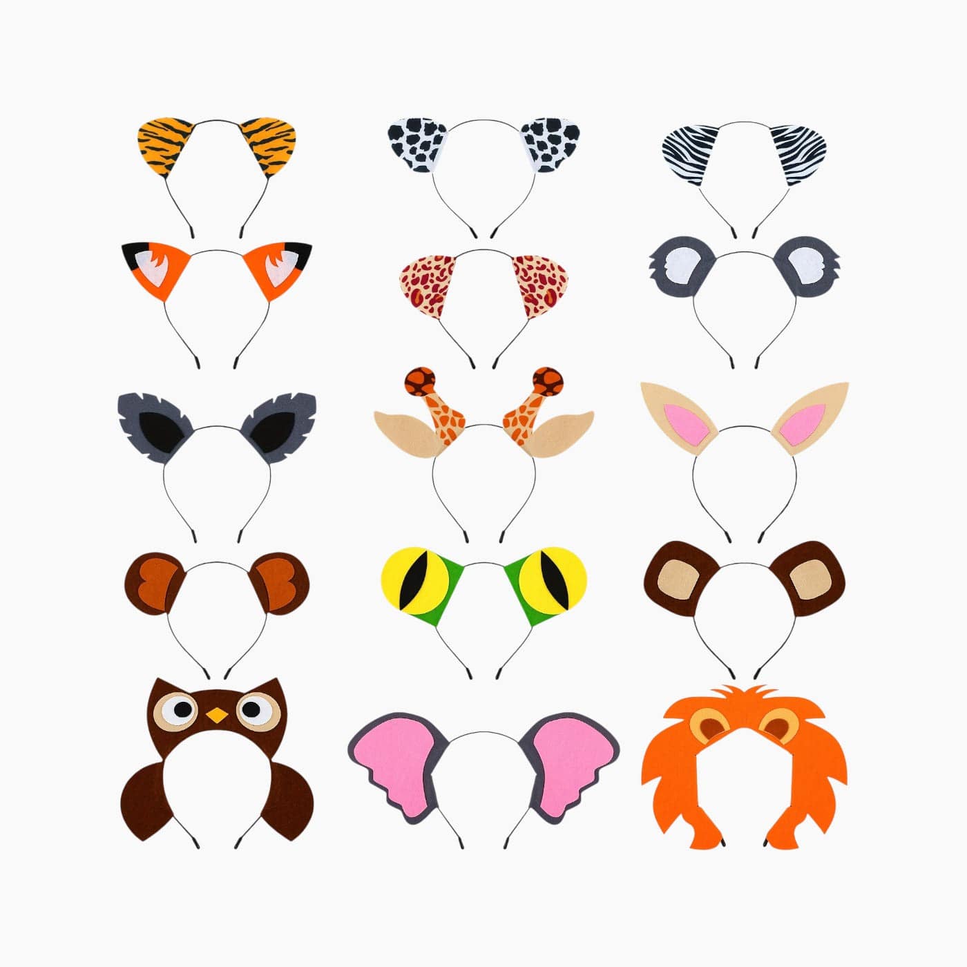 Jungle Animal Safari Ears Headbands