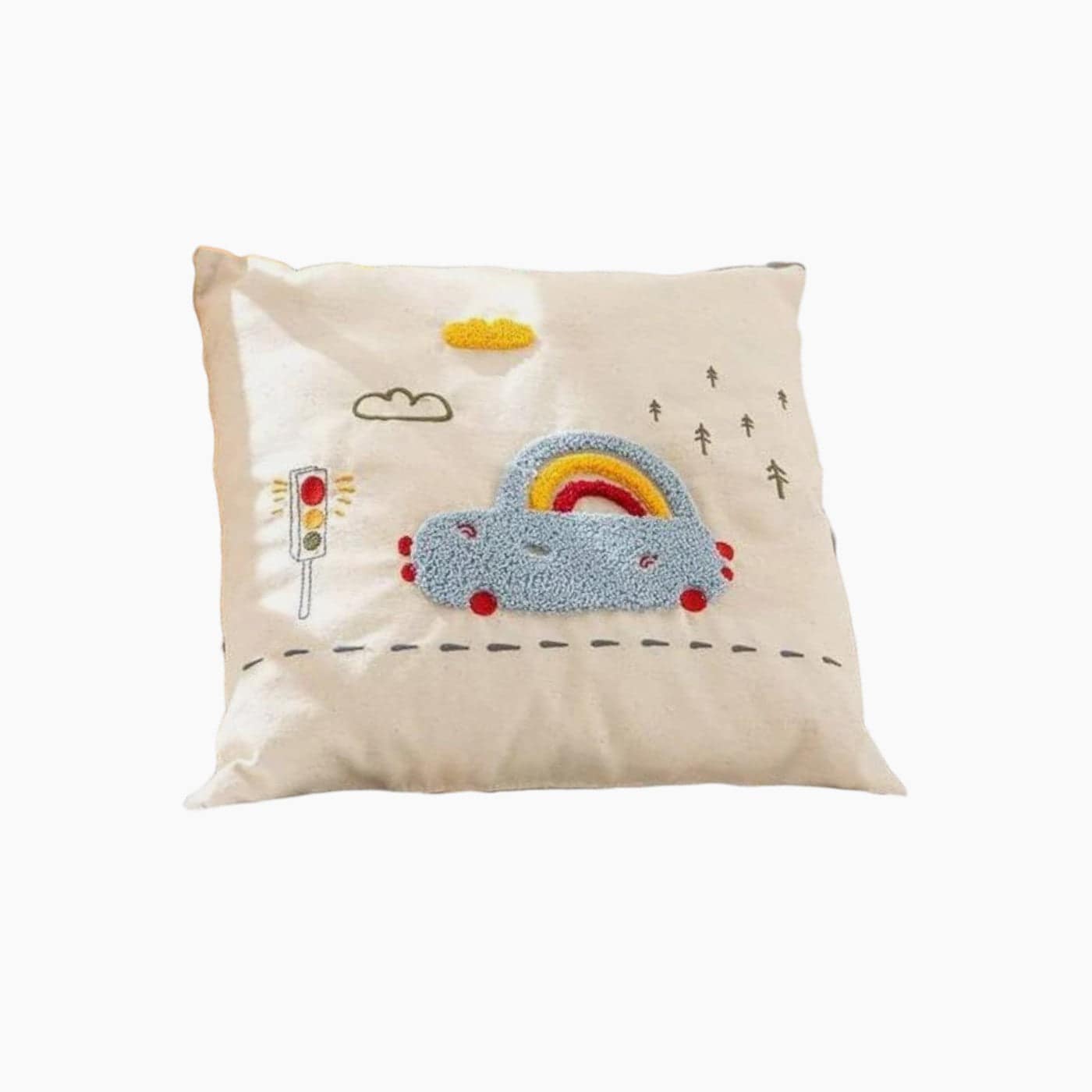 H Living Cars With Filling Decorative Cushion 30x30 cm Beige