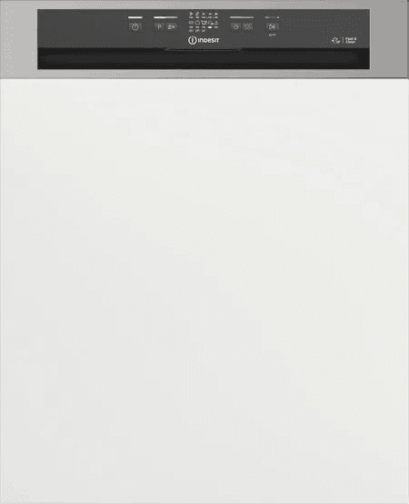 Indesit Semi Integrated Dishwasher Freestanding, 6Programmes, 14Sets, Push & Go Quick Clean