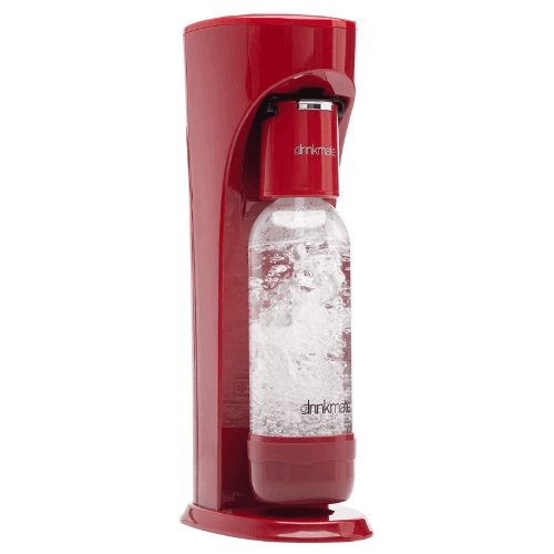 Drink Mate Carbonated Drink Maker, 0.6Lit, Red