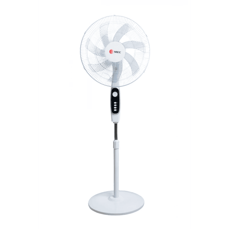 MEC Stand Fan, 18Inch, 3Speed, 5Blade's, White