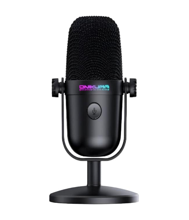 Onikuma Gaming USB Condenser Microphone, Mini USB Microphone, Noise Cancellation