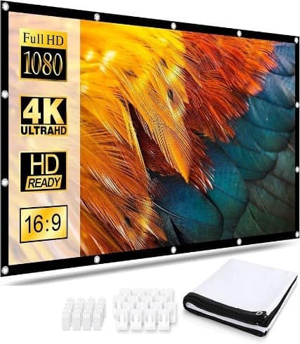Smart Projection Screen 100 inch, 16:9 Thicken Portable Non, Crease Foldable