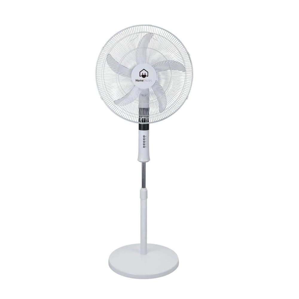 Home Electric Stand Fan, Super Strong, 20Inch, 75Watts, White