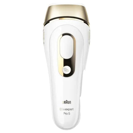 Gold Box Braun Silk Expert Pro 5, Safest Fastest & Most Efficient, White