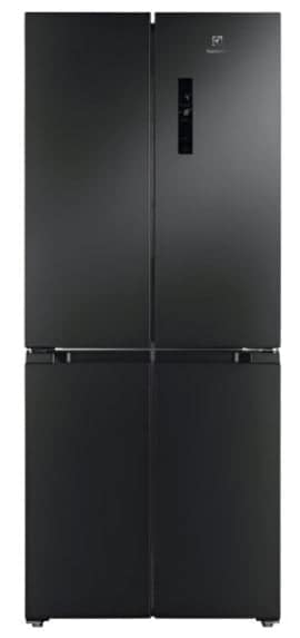 Electrolux Compact French Door Side by Side Fridge A+, 496Lit, Matt Dark Steel