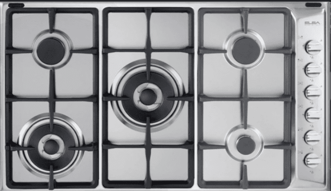 Elba Built in Gas Hob, 90Cm, 5Burners, Stainless Steel