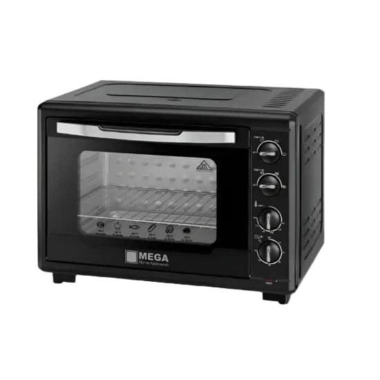 Mega Electric Oven, 55Lit, 2000Watts, Black