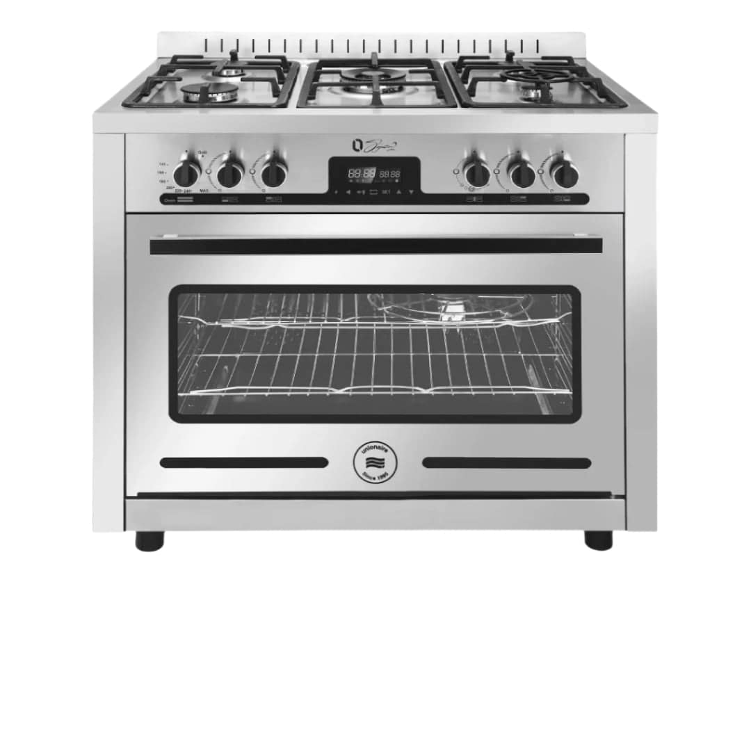 Unionaire Gas Cooker, 5Burners, Stainless Steel