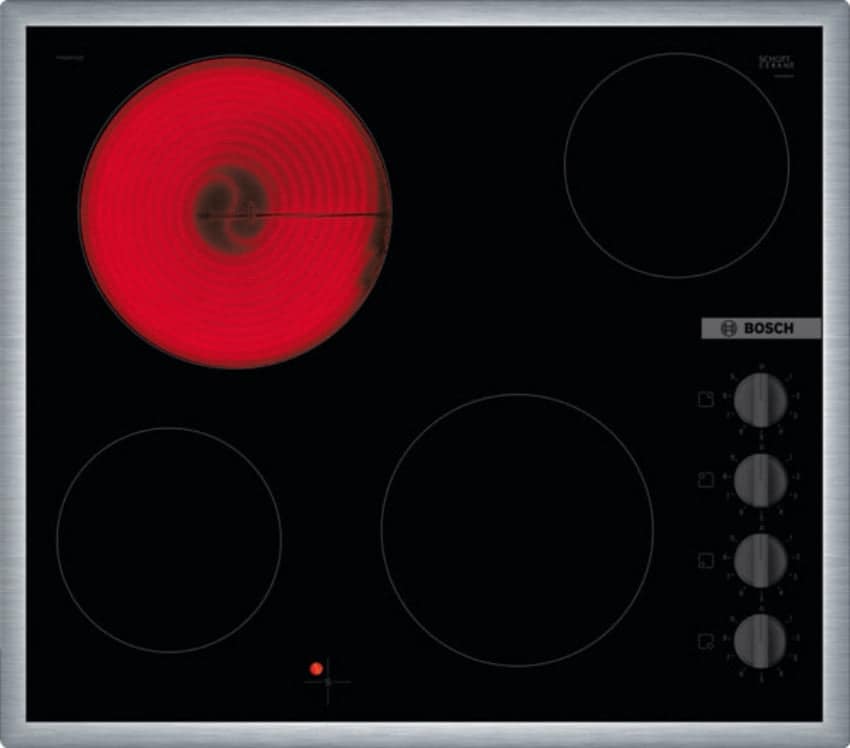 Bosch Built in Electric Ceramic Hob A, 60Cm, Serie2, Stainless Steel Frame