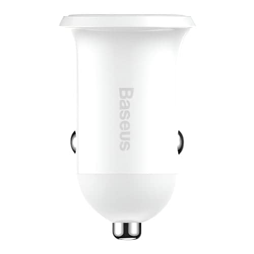 Baseus Grain Pro Dual USB Car Charger 4.8A — White (CCALLP-02)