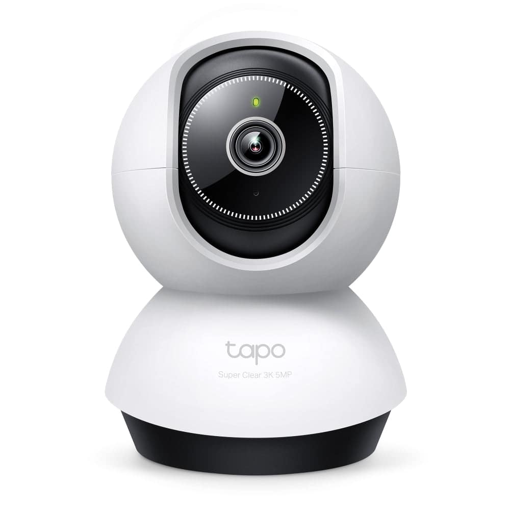 Tp-link Pan Tilt AI Home Security WiFi Camera, CMOS Starlight, 3K 5MP, White
