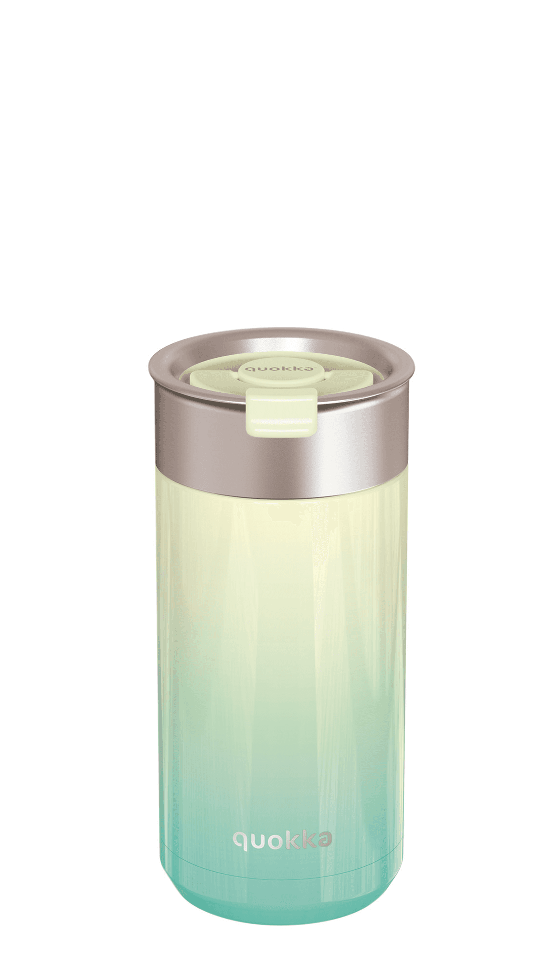 كوب حافظ للحرارة من الستانلس ستيل مع فلتر , مدرج اخضر 400 مل