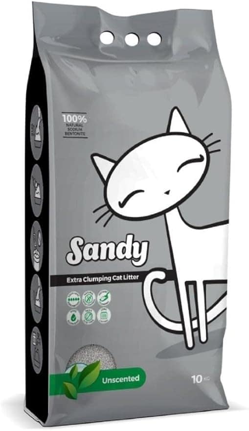 رمل قطط Sandy عديم الرائحة 10 كجم