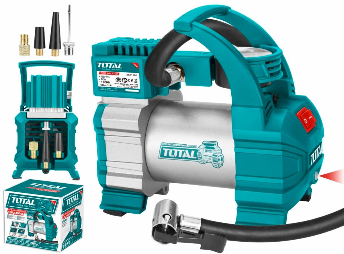 TOTAL TTAC1406 Auto air compressor 140PSI(10Bar) DC12V